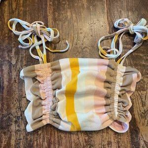Aerie bandeau swim top barely worn